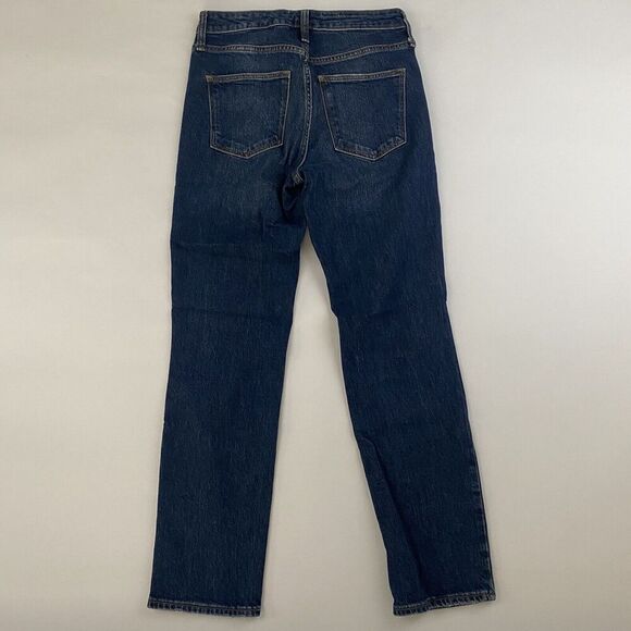 Universal Thread High Rise Slim Straight Denim Blue Jeans Dark Wash Sz 0 / 25 - Picture 7 of 8